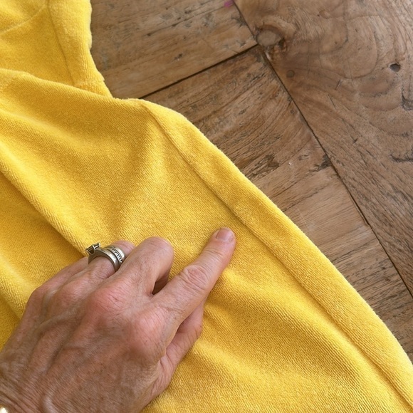 Tibi Yellow Terrycloth Swim Cover-Up / Summer Dress Size S — Beach Ready! - Picture 6 of 7